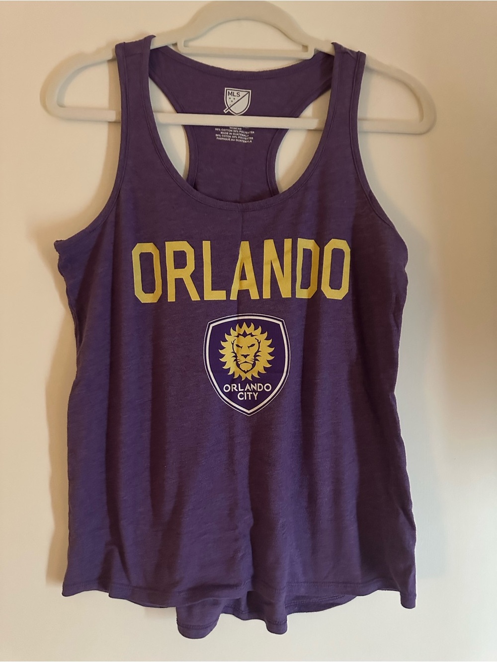 Women’s Purple Tank Top with Crest - MLS